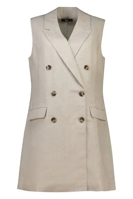 Neutral linen tailored dress, £29.50, F&F at Tesco