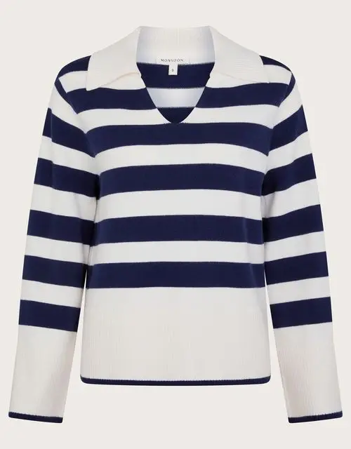 Shay stripe jumper, £65, Monsoon