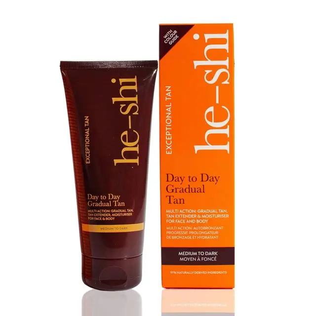 He-Shi Dark Day to Day Gradual Tan, £16.50