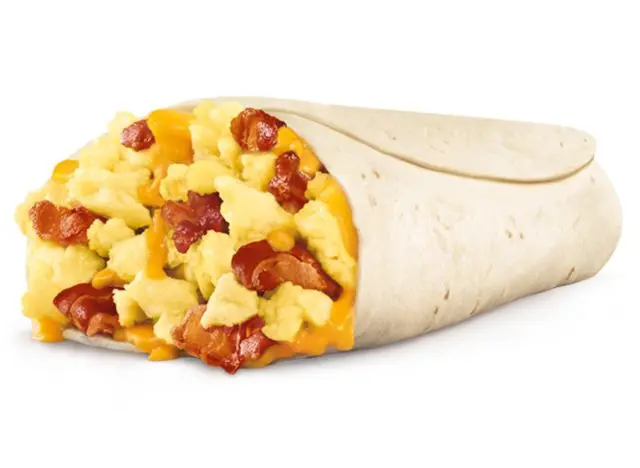 Sonic Jr. sausage, egg and cheese breakfast burrito