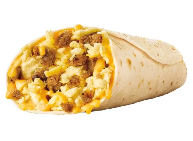 Sonic Sausage Breakfast Burrito 