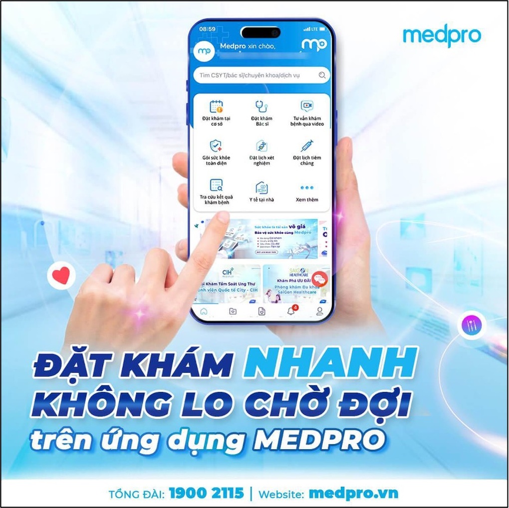 Đặt khám nhanh với ứng dụng y tế Medpro