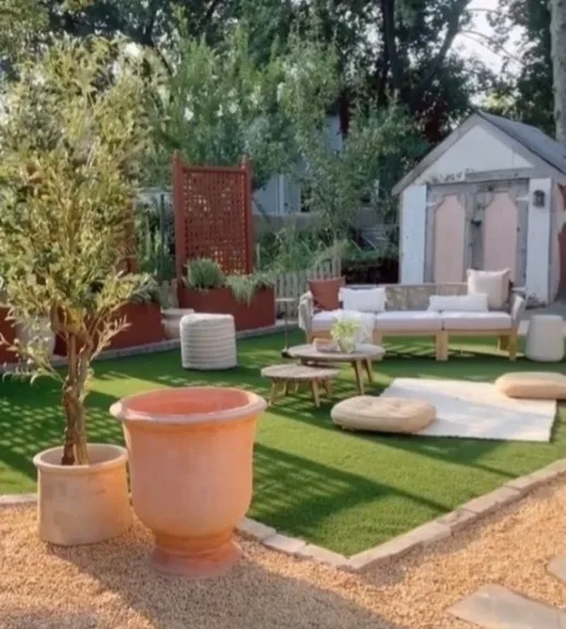 Cara's backyard looked great but many warned about how hot it gets for pets