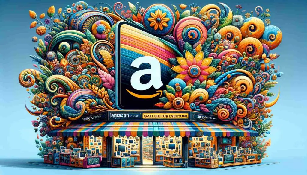 A detailed image with high-definition, portraying an event or scene where Amazon, the online marketplace, is welcoming spring with a specially-themed sale. The theme is 'Gadgets Galore for Everyone'. This includes an abundance of diverse tech gadgets displayed on a digital storefront adorned with vivid, swirling motifs of spring flowers and energetically colored banners, announcing the unique sale. However, no particular brands or products should be recognizable, only generic technology products. The atmosphere should be festive and welcoming, emulating the warmth and renewal brought by the spring season.