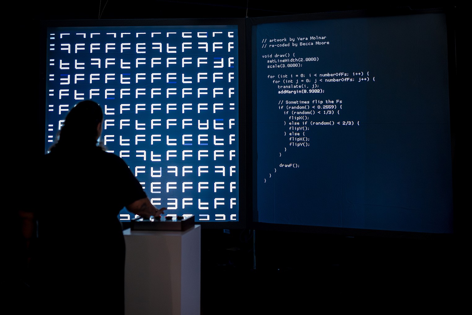 At Artechouse, Computer Code Becomes Poetry