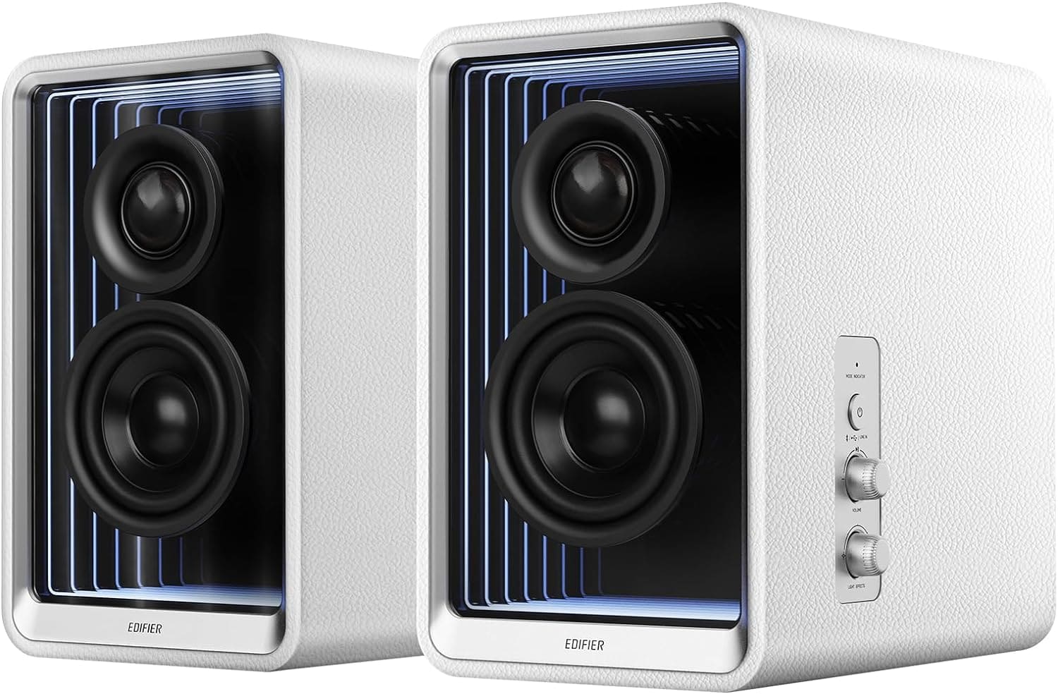 Powerful new desktop speakers put on light show, charge gadgets