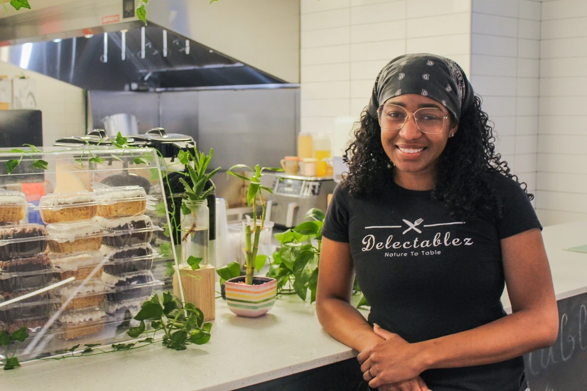 Delectablez, one of many exceptional health food restaurants in Wilmington owned by women of color