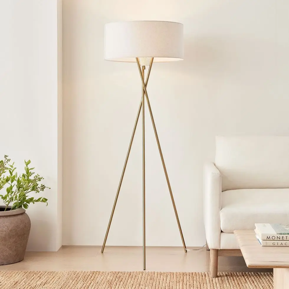 Mid-Century Tripod Floor Lamp