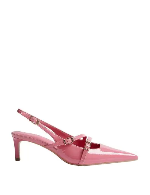 Leather Buckle Kitten Heel Slingback, £45, M&S