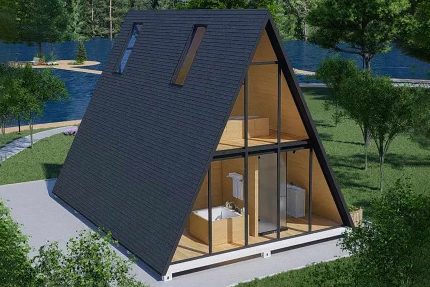 Wow, You Can Actually Buy a Stunning Glass-Sided Tiny House on Amazon