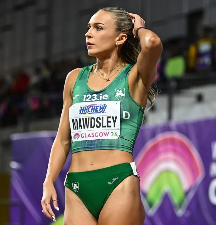 Sharlene Mawdsley before her Women’s 400m semi-final in Glasgow, Scotland this month.