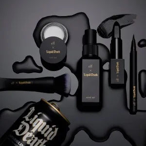 e.l.f. Beauty x Liquid Death Corpse Paint collaboration.