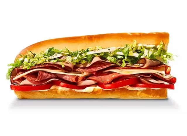 Jimmy John's Italian Night Club #9: Salami, Capocollo, Ham, Provolone, Onion, Lettuce, Tomato, Mayo, Oil & Vinegar