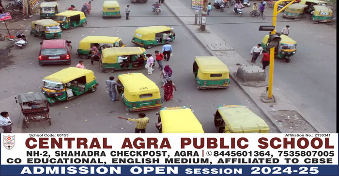 Agra News : Action taken against illegal Auto & E-Rickshaw on MG Road Agra # Agra