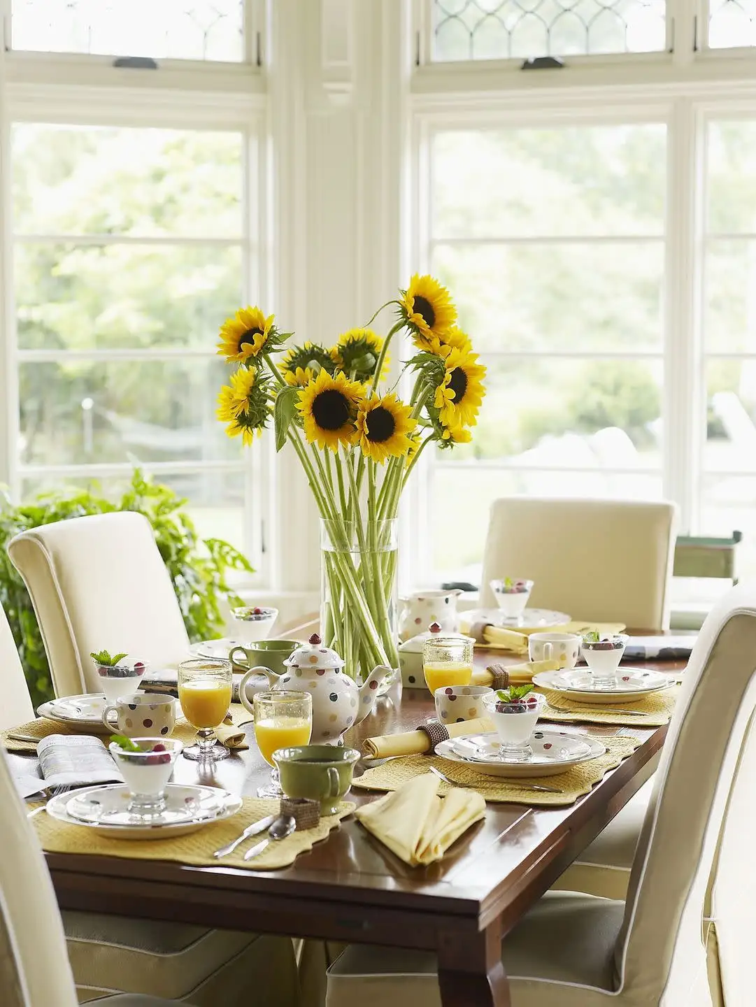 summer decorating ideas sunflowers