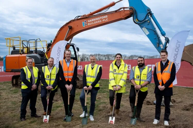 Members of the delivery team mark the official start on site at MIRA Technology Park