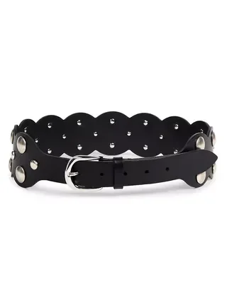 Agia Studded Leather Belt