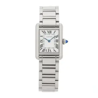 Cartier Stainless Steel 22mm Tank Must Quartz Watch