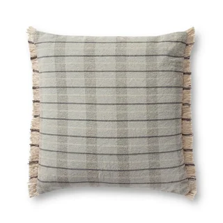 plaid throw pillow