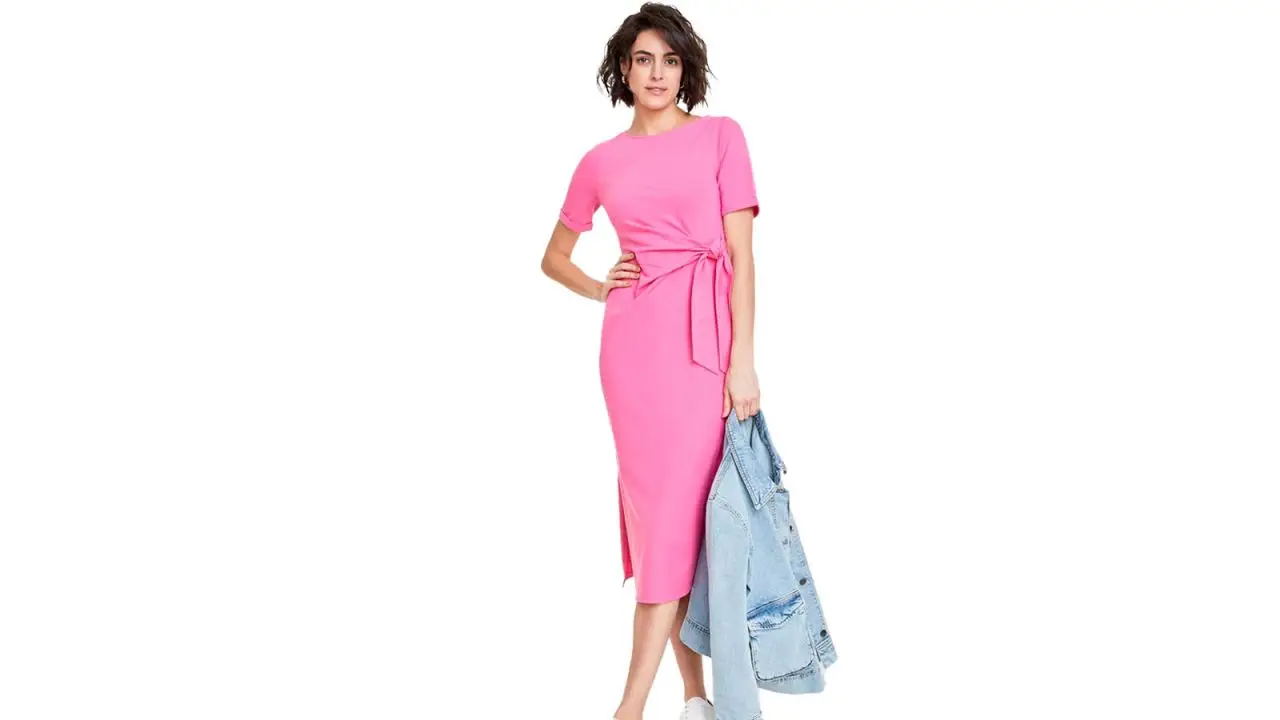 Women's Crewneck Wrap Tie Dress, Created for Macy's.jpg