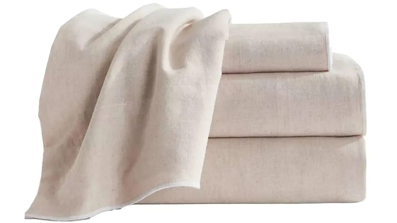 Pure Washed Linen Cotton 4-Pc. Sheet Set, Queen.jpg