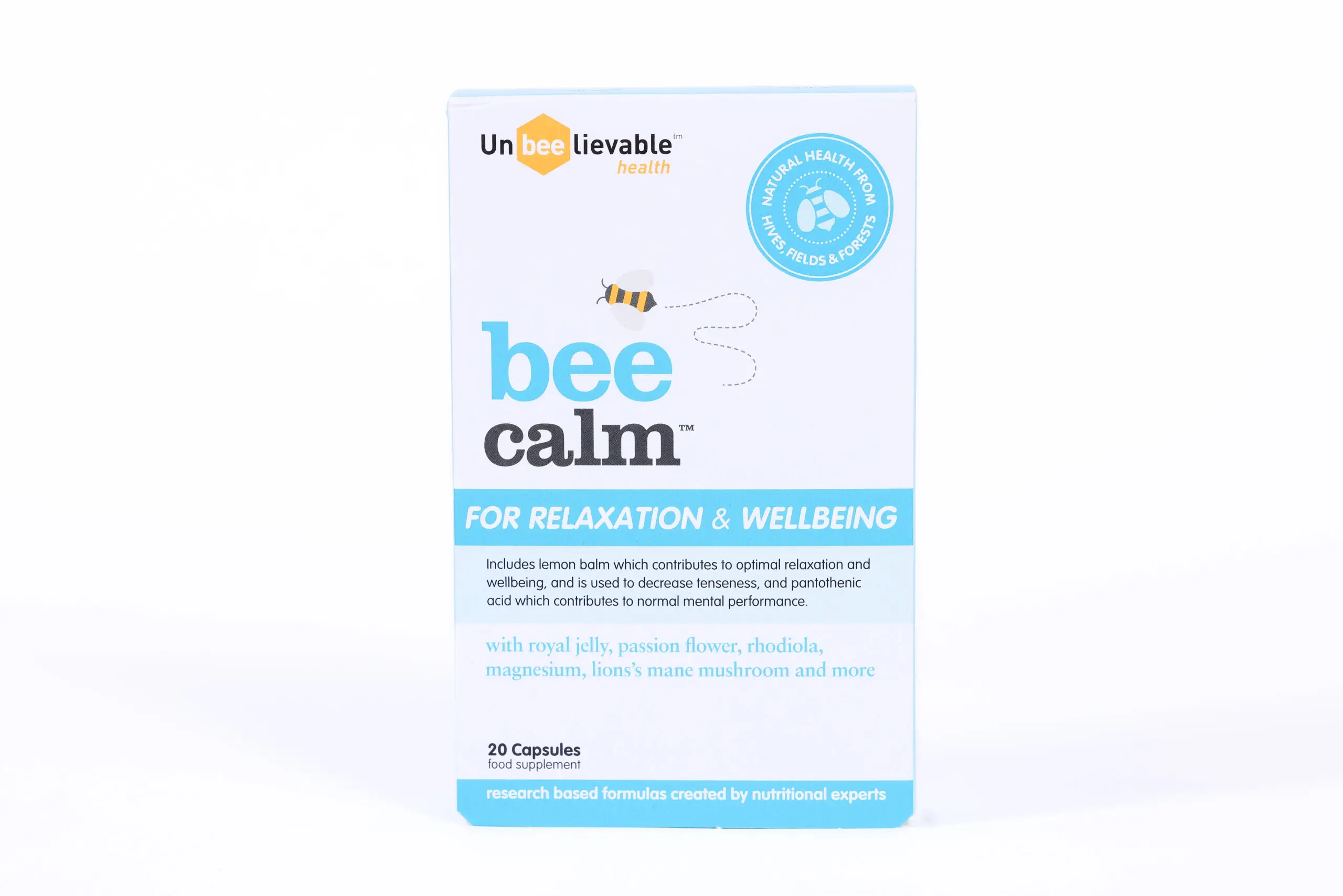 The supplement contains eight active ingredients to help you stay calm