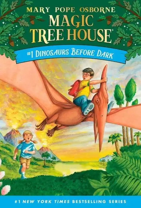  Magic Treehouse #1 Dinosaurs Before Dark by Mary Pope Osborne_50 Must-Read Books for Second Graders