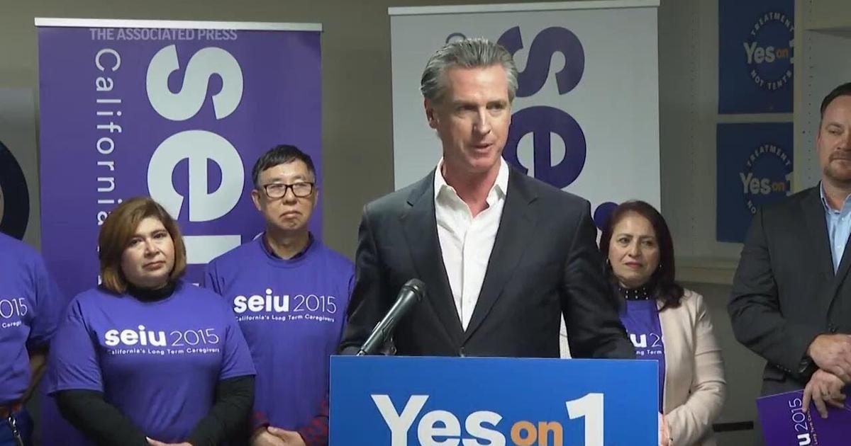 California Gov. Newsom campaigns for mental health ballot measure