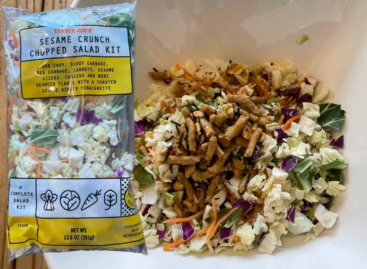 trader joe's sesame crunch salad