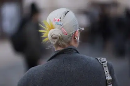 technicolor hair trend Paris fashion week