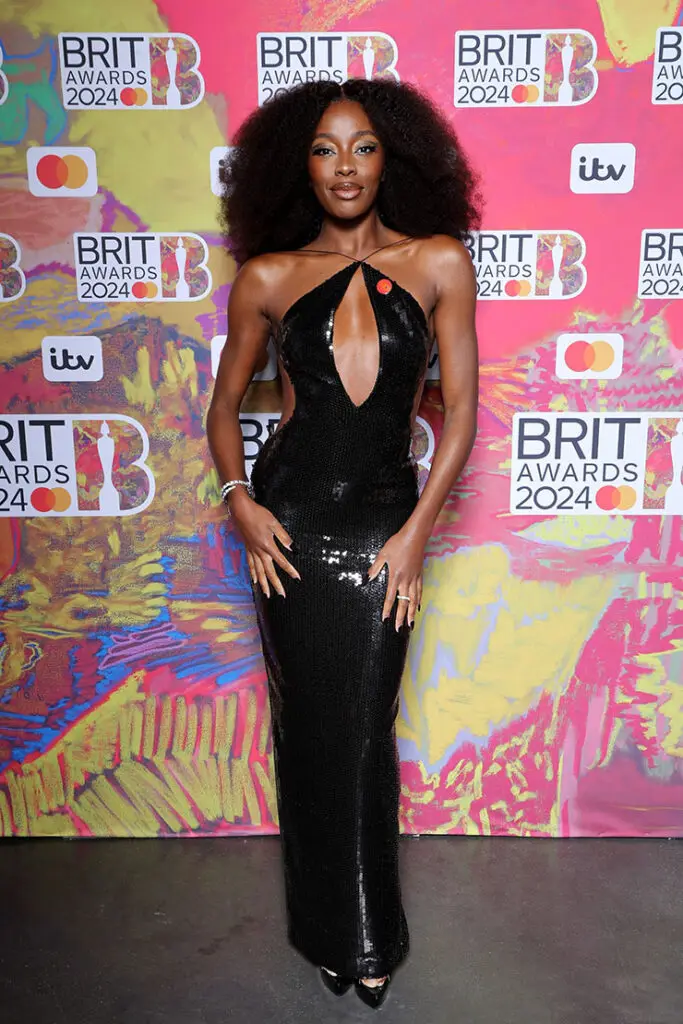 AJ Odudu at The BRIT Awards 2024