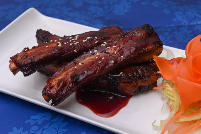 Barbeque ribs at Royal Thai Aberdeen. 