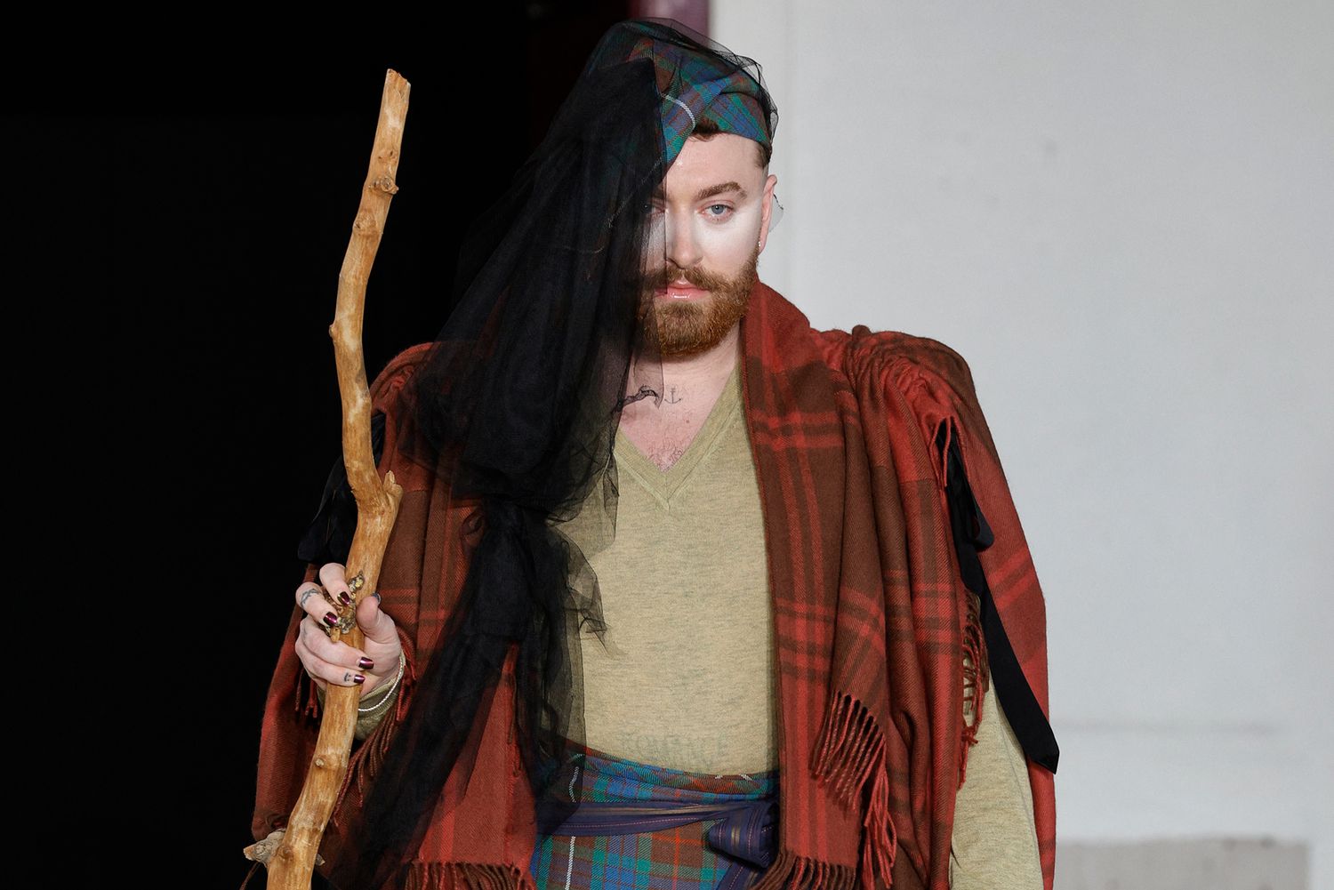 Sam Smith Commands the Runway at Vivienne Westwood Show During Paris Fashion Week