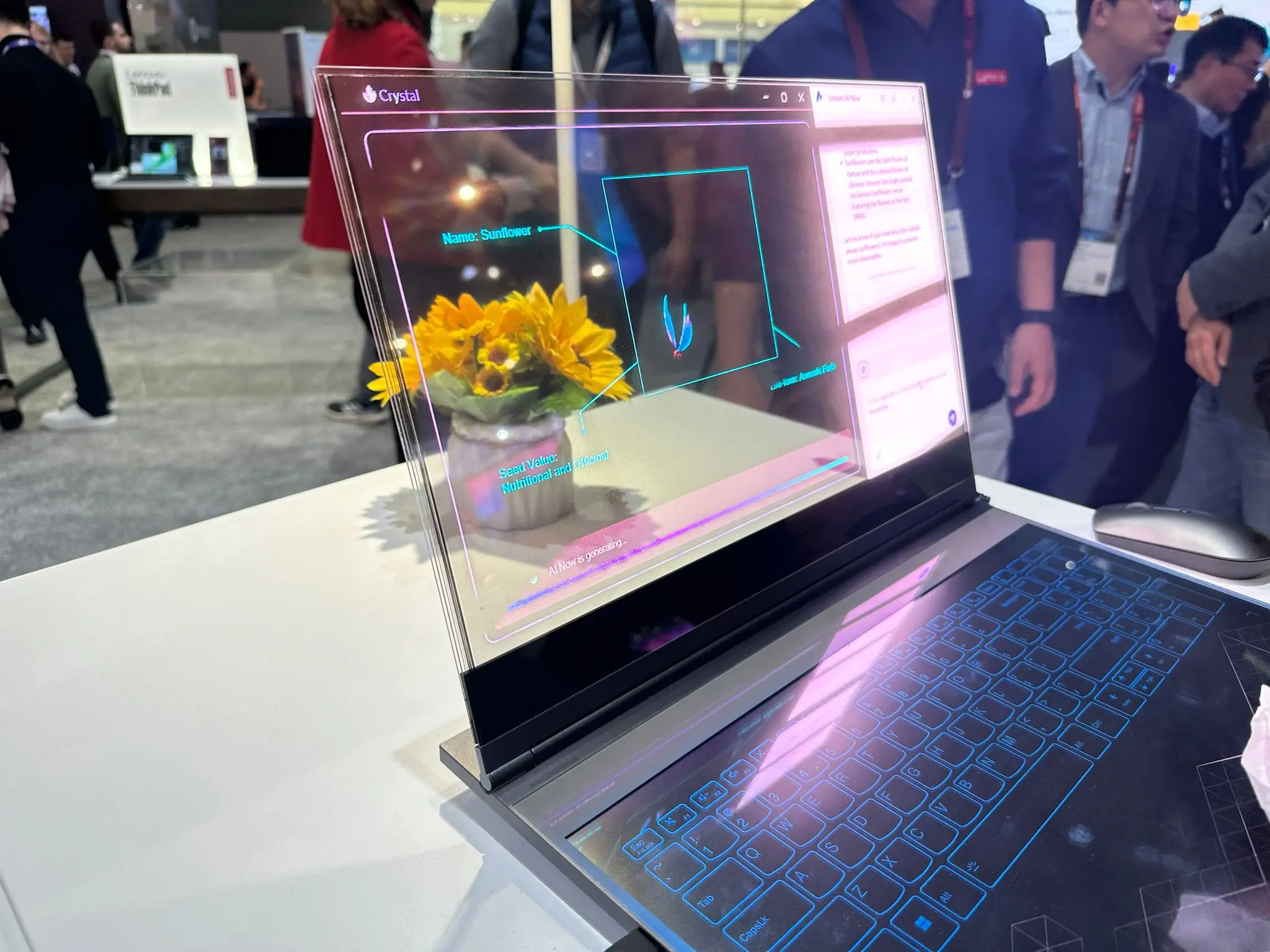 No hiding anything with Lenovo's futuristic laptop concept