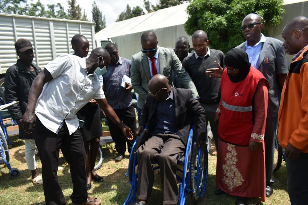 Bungoma PLWDs receive gadgets to ease movement, hearing