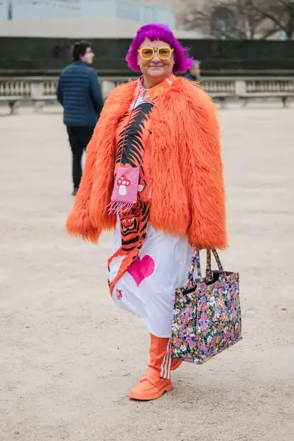 technicolor hair trend Paris fashion week