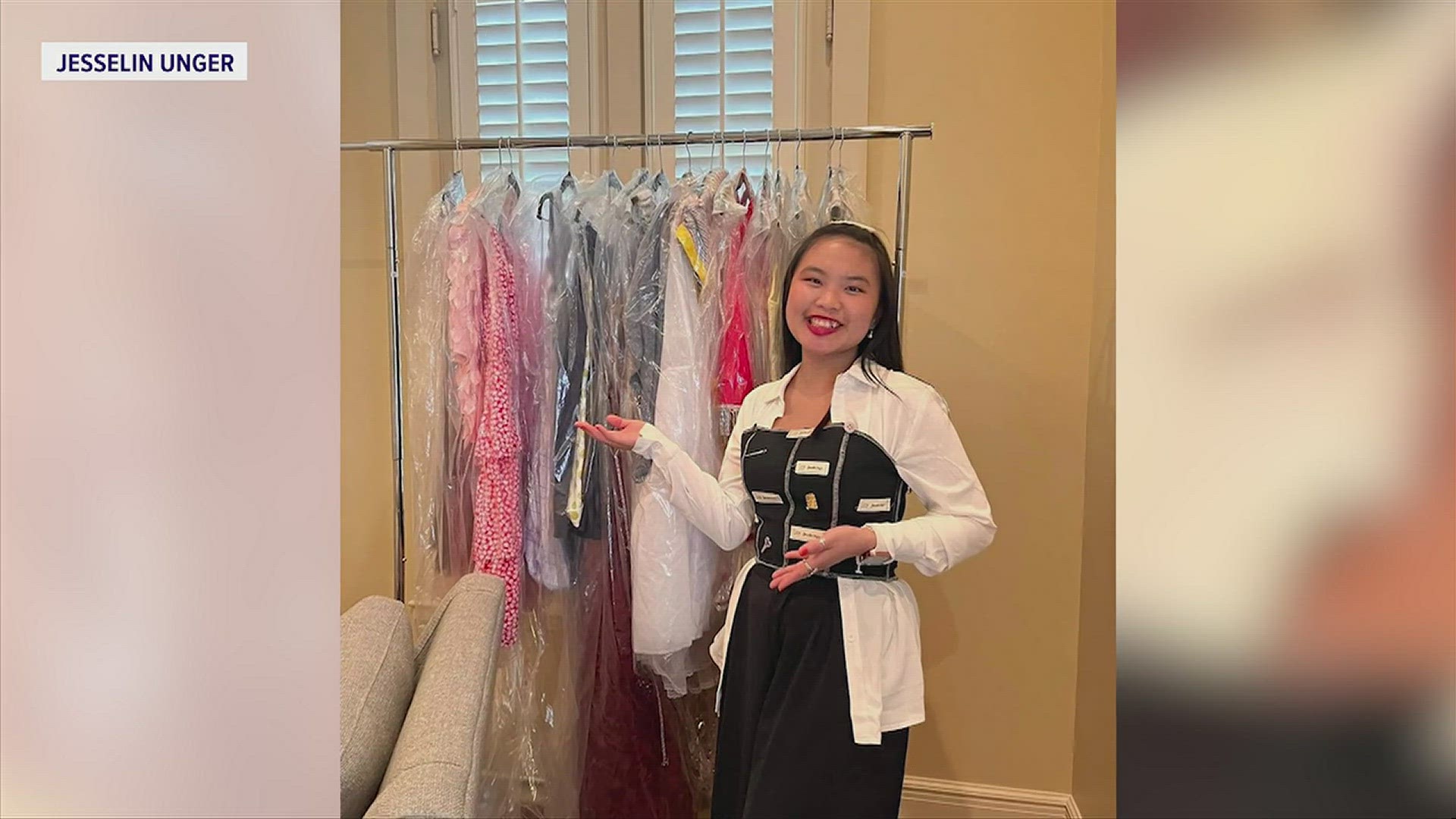 UNA fashion student showcases her work during the 2024 Fashion Week Alabama fashion show