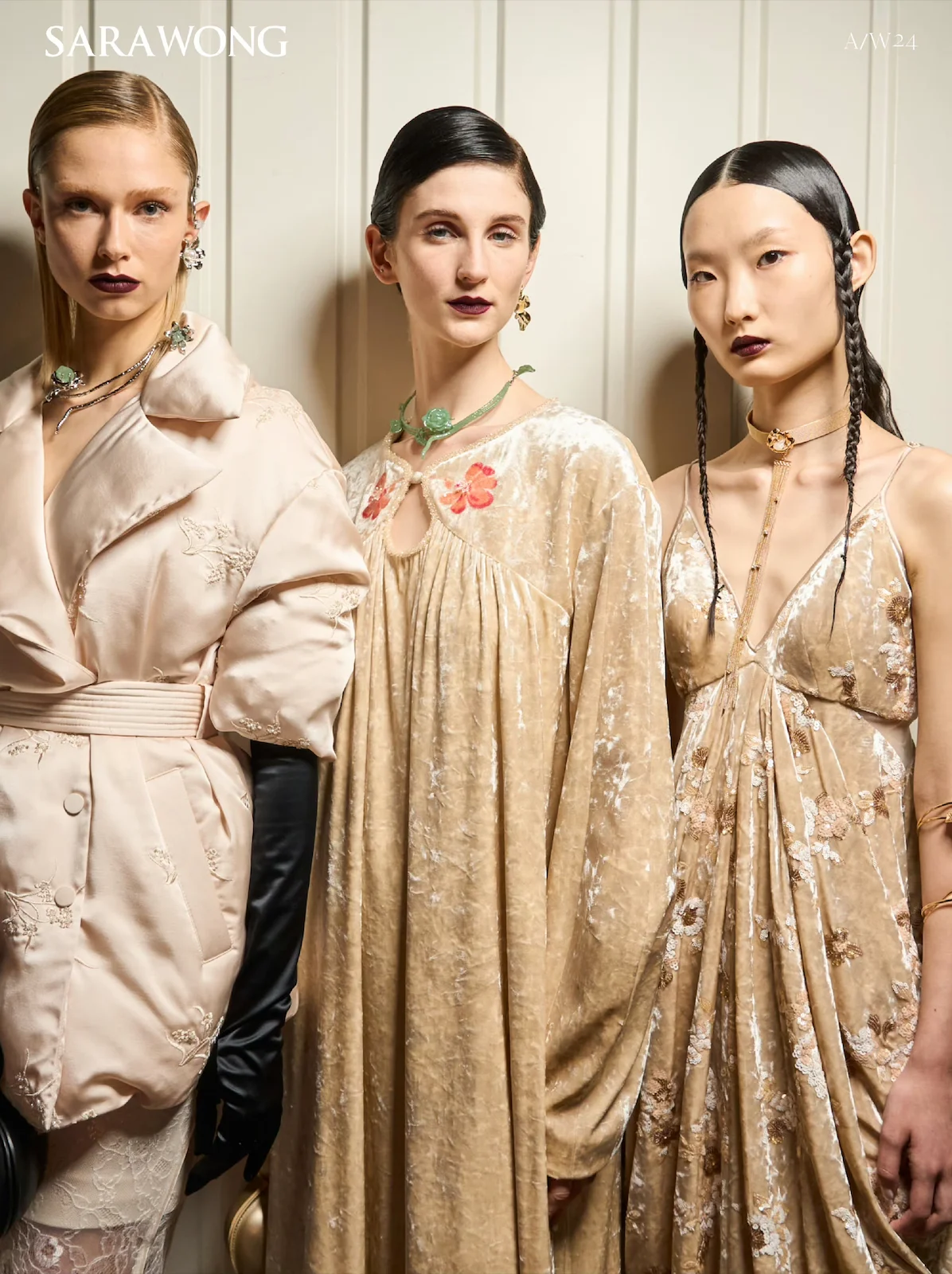 Sara Wong's Fall Winter 24/25 Presentation at Milan Fashion Week. Image: Sara Wong