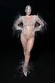 julia fox wears nude illusion sequin look at mugler fashion show 04