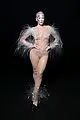 julia fox wears nude illusion sequin look at mugler fashion show 36