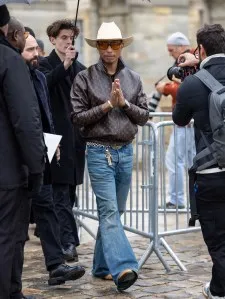 Pharrell Williams attends the Loewe Womenswear Fall/Winter 2024-2025 show as part of Paris Fashion Week on March 01, 2024 in Paris, France.