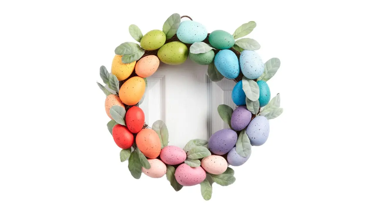 World Market Faux Floral and Easter Egg Twig Wreath cnnu.jpg