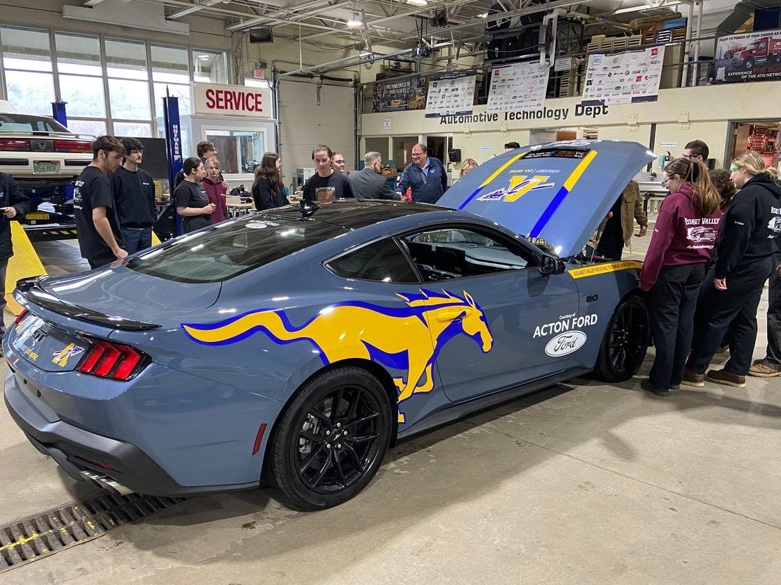 Muscle Car Damaged In Flood Finds New Life In Assabet Classroom