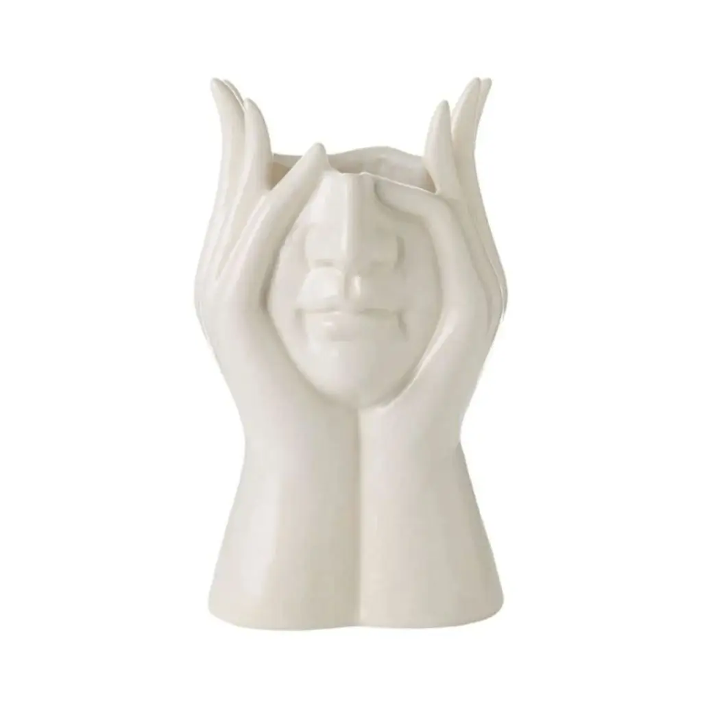 Freya Ivory Vase from Adairs.