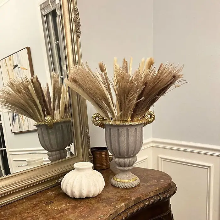 Bring Nature Indoors: Dried Pampas Grass Decor - Including Bunny Tails And Reed Grass Bouquet For A Boho Chic Vibe!