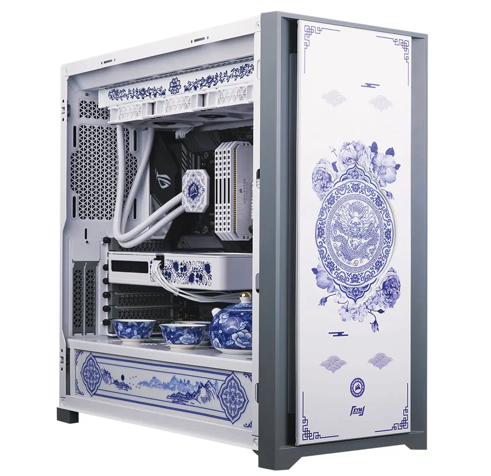 Gaming gear brand Corsair made this ceramic computer decorated with traditional Chinese designs—and with space for a tea set inside. “As both a gamer and an artist, I find this very cool. It’s a one-off, but it would be an incredible collector’s item.