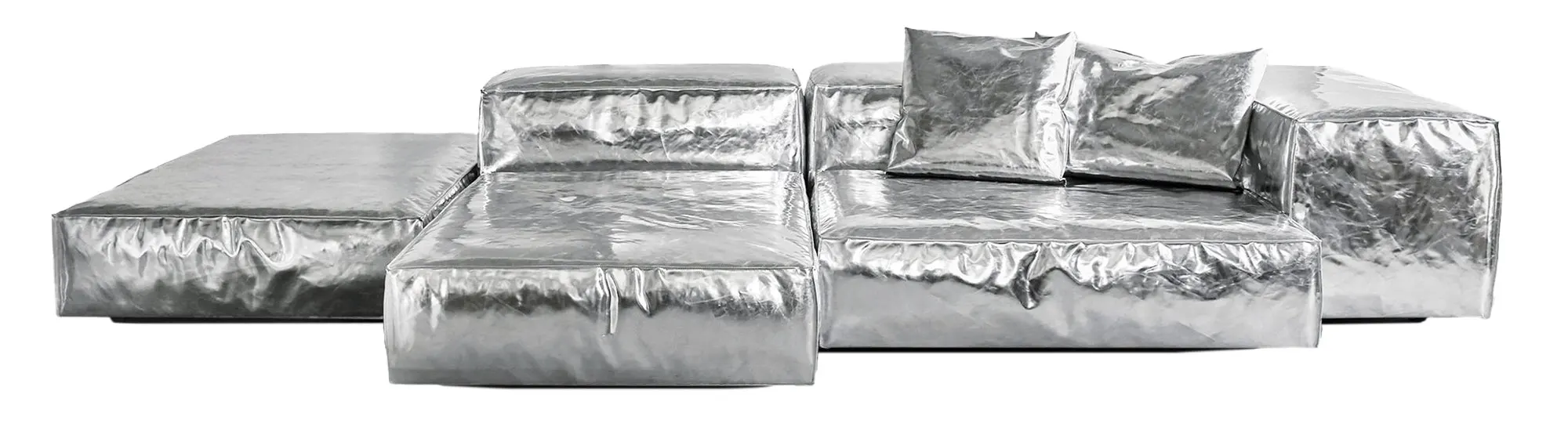 Italian furniture brand Living Divani makes this modular sofa to order. “I’m a big sci-fi person, and I love that it looks like a spaceship. It also makes me think of being a baked couch potato in aluminum foil.”