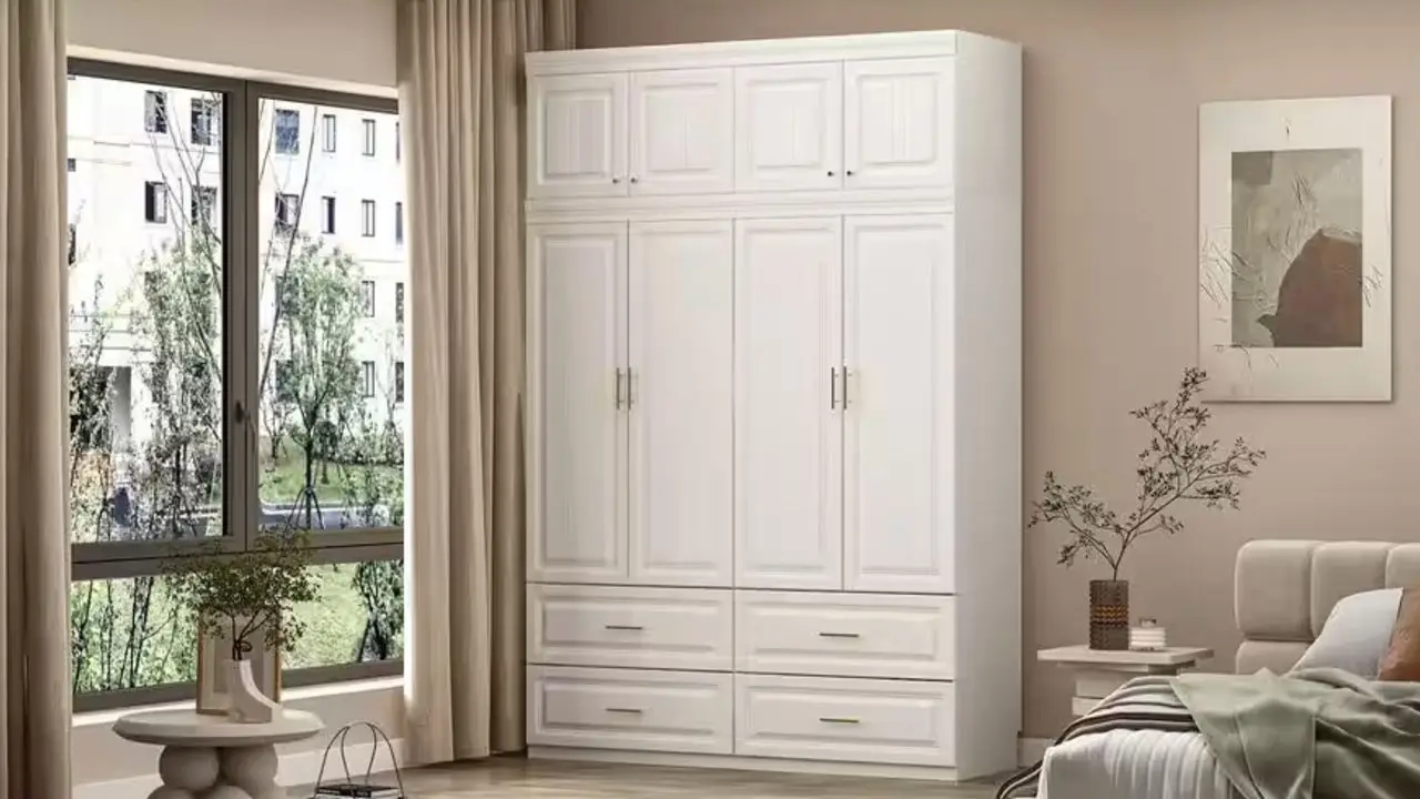 Fufu & Gaga White 8-Door Big Wardrobe Armoires.jpg