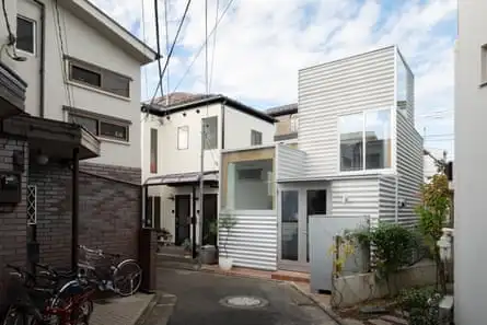 Two-storey buildings in a small street