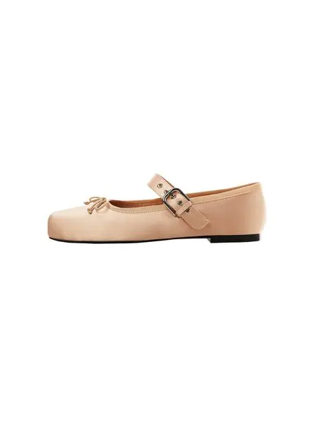 Satin ballerinas with buckle, £49.99, Mango